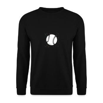 Joueur de baseball Baseball - Sweat-shirt Unisexe - noir - Devant - Alina (178cm) & Michal (187cm)