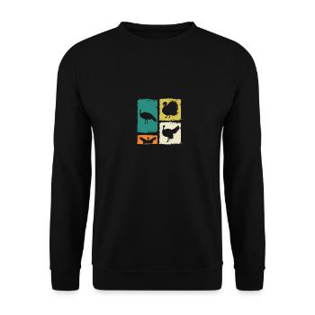 Turkey - Unisex Sweatshirt - black - Front - Alina (178cm) & Michal (187cm)