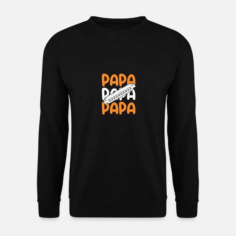 Harmonica Papa Père Harmonica - Sweat-shirt Unisexe - noir