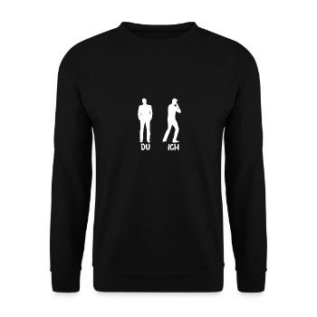 Harmonica Harmonica - Sweat-shirt Unisexe - noir - Devant - Alina (178cm) & Michal (187cm)