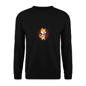 Flutist Dog Flute - Unisex Sweatshirt - black - Front - Alina (178cm) & Michal (187cm)