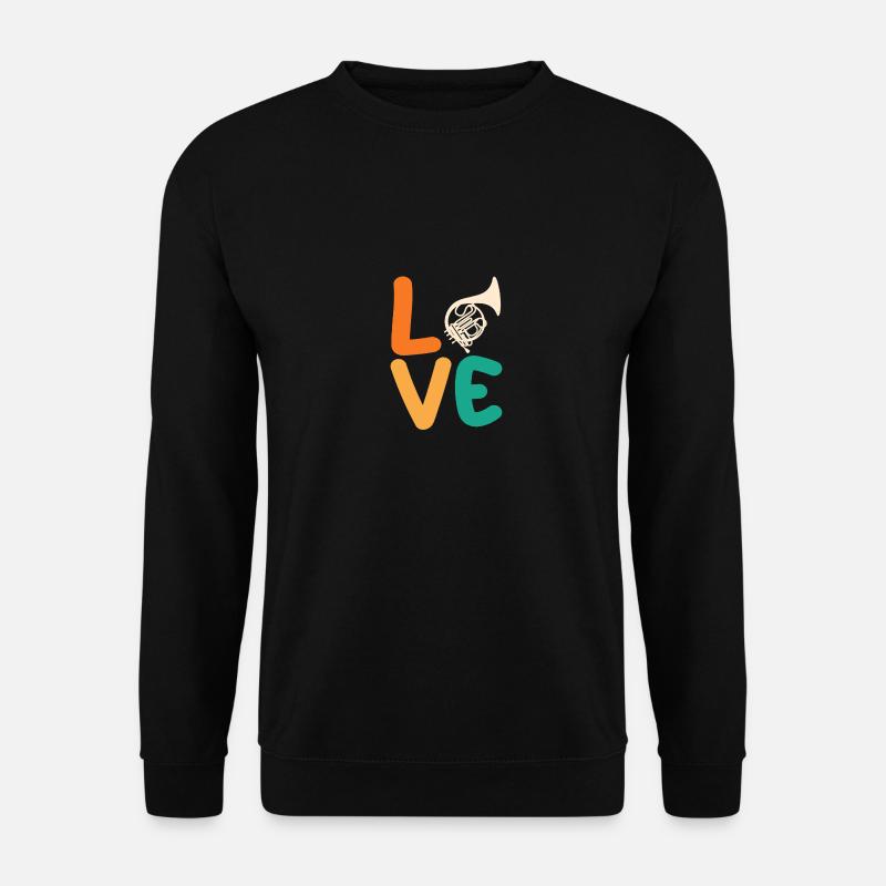 Hornist Waldhorn - Unisex Pullover - Schwarz