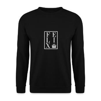 Felix - Unisex Sweatshirt - black - Front - Alina (178cm) & Michal (187cm)
