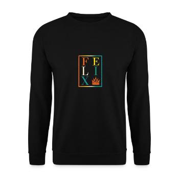 Felix - Unisex Sweatshirt - black - Front - Alina (178cm) & Michal (187cm)