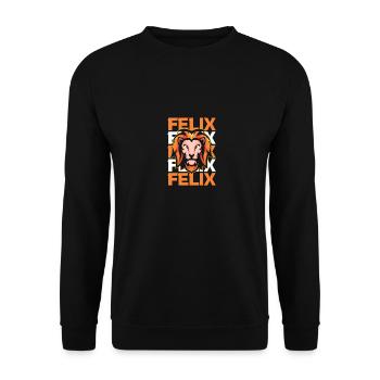 Leo Felix - Unisex Sweatshirt - black - Front - Alina (178cm) & Michal (187cm)