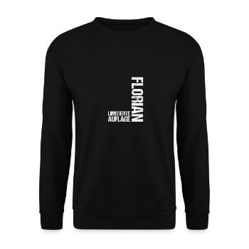 Florian - Unisex Sweatshirt - black - Front - Alina (178cm) & Michal (187cm)