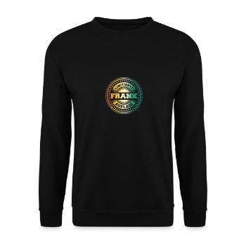 Frank - Unisex Sweatshirt - black - Front - Alina (178cm) & Michal (187cm)
