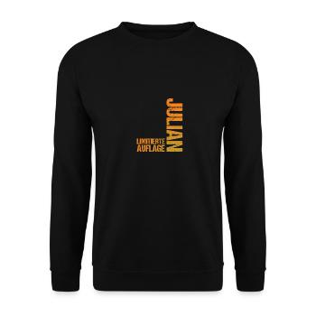 Julian - Unisex Pullover - Schwarz - Vorne - Alina (178cm) & Michal (187cm)