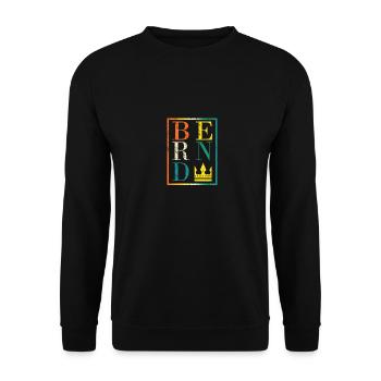 Bernd - Sweat-shirt Unisexe - noir - Devant - Alina (178cm) & Michal (187cm)