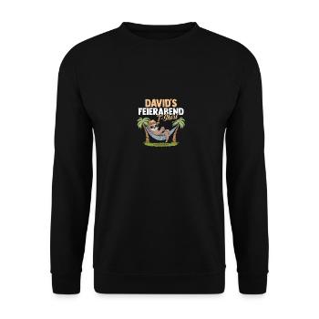 Paresseux David - Sweat-shirt Unisexe - noir - Devant - Alina (178cm) & Michal (187cm)