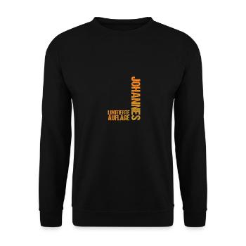 Johannes - Unisex Pullover - Schwarz - Vorne - Alina (178cm) & Michal (187cm)