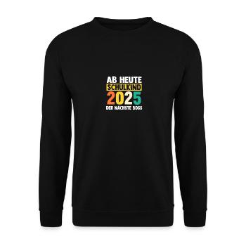 Kita Farewell First Grade School Enrollment 2025 - Unisex Sweatshirt - black - Front - Alina (178cm) & Michal (187cm)
