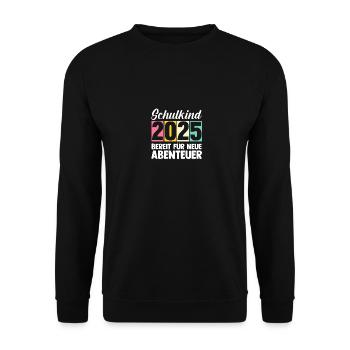 Kita Farewell First Grade School Enrollment 2025 - Unisex Sweatshirt - black - Front - Alina (178cm) & Michal (187cm)