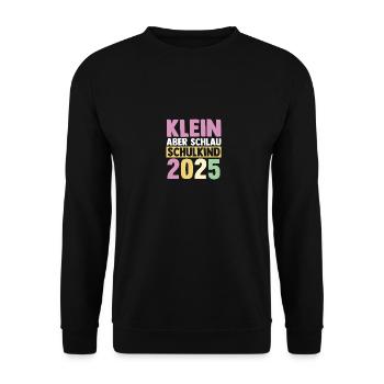 Kita Abschied Erste Klasse Einschulung 2025 - Unisex Pullover - Schwarz - Vorne - Alina (178cm) & Michal (187cm)
