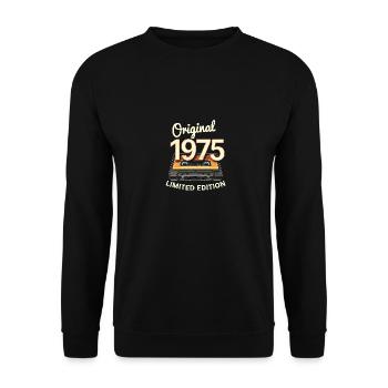 50e anniversaire 1975 Design - Sweat-shirt Unisexe - noir - Devant - Alina (178cm) & Michal (187cm)