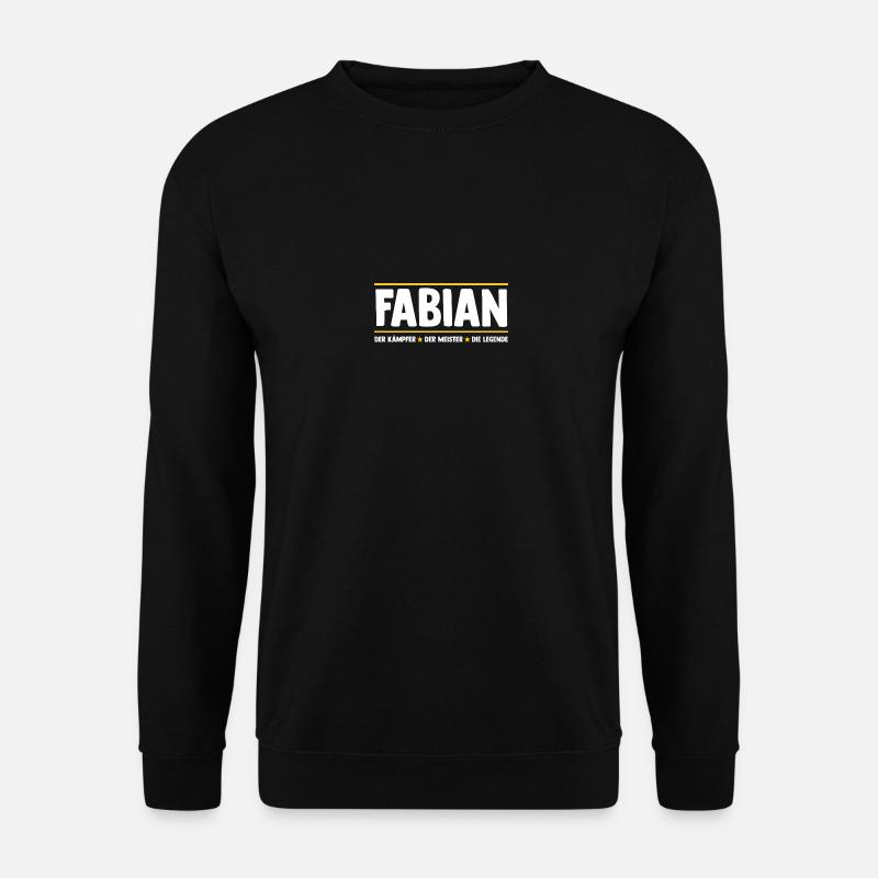 Fabian - Unisex Pullover - Schwarz