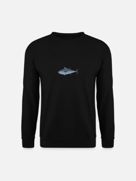 Thunfisch Emblem | Tuna Logo Shirt | Fishing Polo - Unisex Pullover - Schwarz