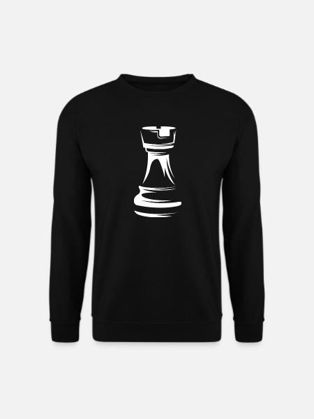 chess rook schach turm figur symbol Verein icon - Unisex Pullover - Schwarz