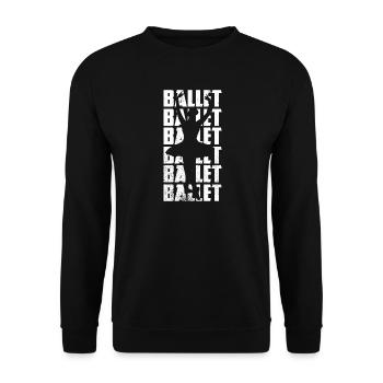 Lustiges Ballett - Unisex Pullover - Schwarz - Vorne - Alina (178cm) & Michal (187cm)