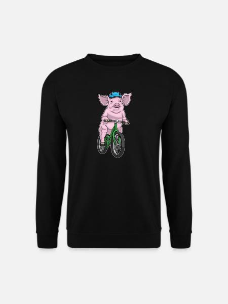 Vélo cochon - Sweat-shirt Unisexe - noir
