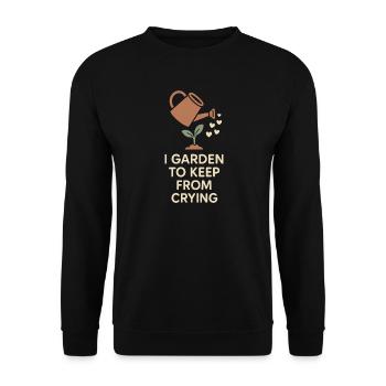 Lustiger Garten-humor, Pflanzenliebhaber, - Unisex Pullover - Schwarz - Vorne - Alina (178cm) & Michal (187cm)