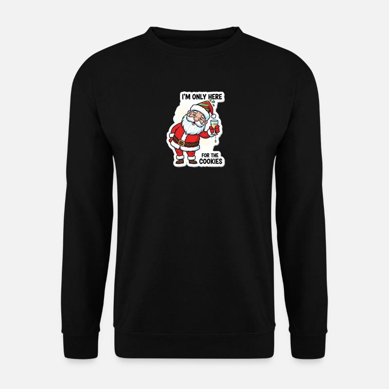 Weihnachtsmann-Keks-Abenteuer - Unisex Pullover - Schwarz