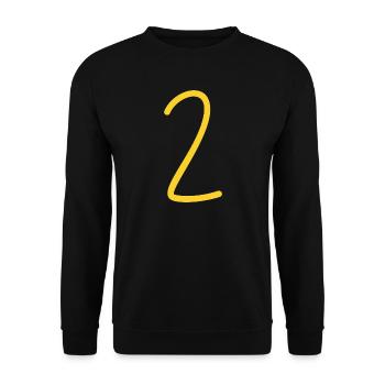 2 - Unisex Pullover - Schwarz - Vorne - Alina (178cm) & Michal (187cm)