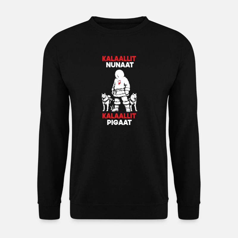 Grönland Design - Kalaallit Nunaat - Unisex Pullover - Schwarz