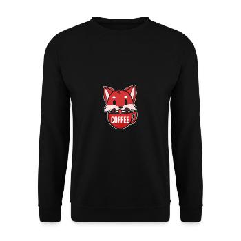 Kaffeetrinker Barista Gift - Unisex Pullover - Schwarz - Vorne - Alina (178cm) & Michal (187cm)