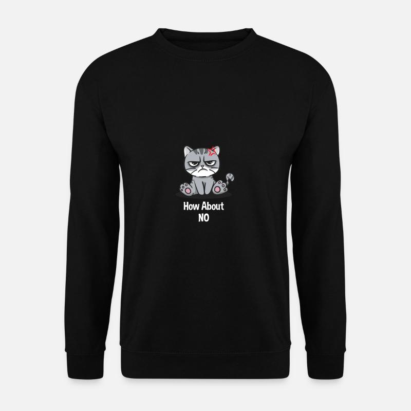 Wie wäre es mit keinem lustigen sarkastischen Humo - Unisex Pullover - Schwarz