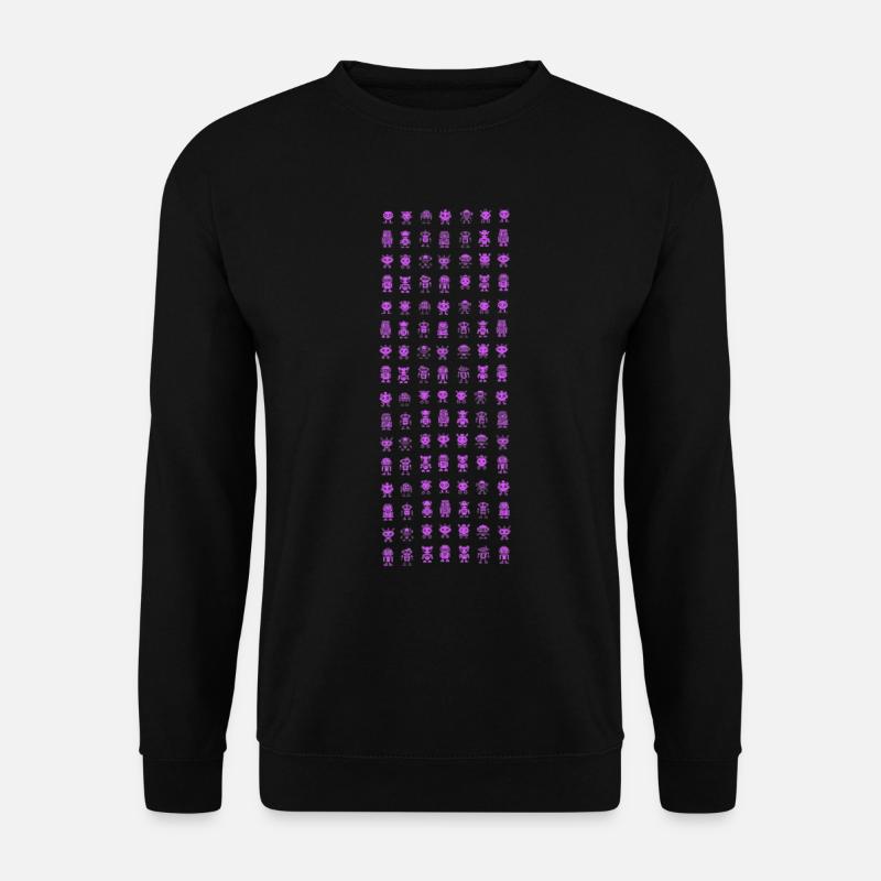 Robot Pattern Robot Pattern - Unisex Sweatshirt - black