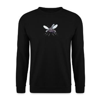 Kawaii Comic Mücke Fliege Geschenk  - Unisex Pullover - Schwarz - Vorne - Alina (178cm) & Michal (187cm)