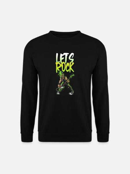 Let's Rock . Metal Rock Shirt - Unisex Pullover - Schwarz
