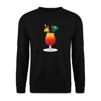 cocktails de jus de jus de boissons limonade limonade11 - Sweat-shirt Unisexe - noir - Devant - Alina (178cm) & Michal (187cm)