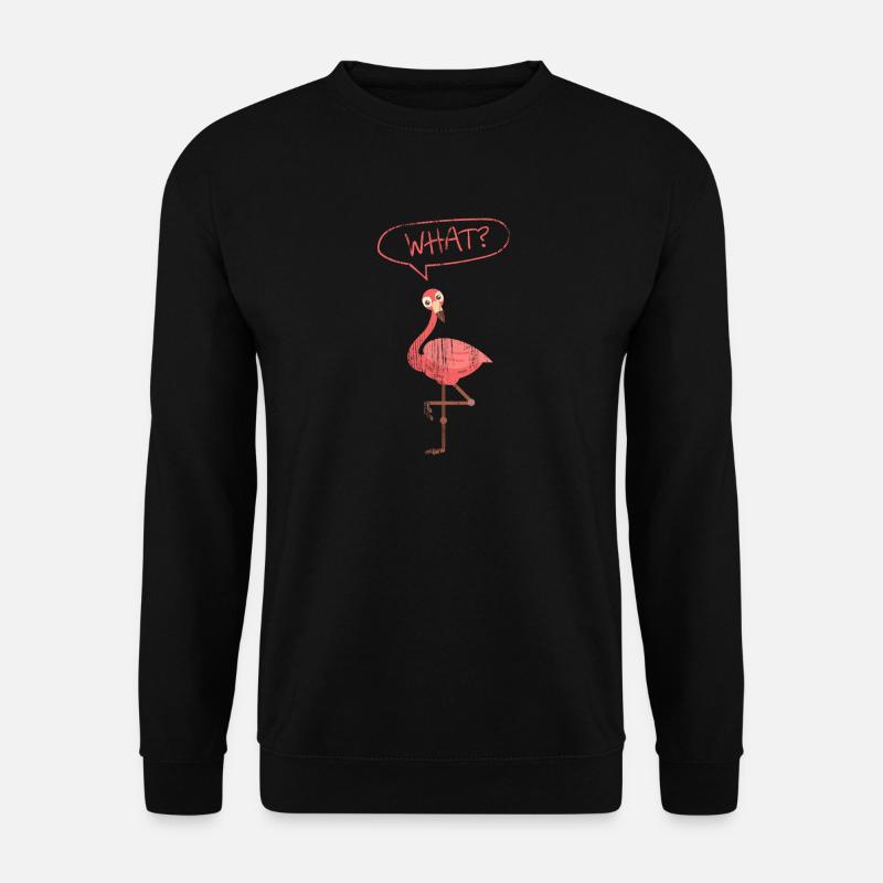 Flamingo - Unisex Pullover - Schwarz