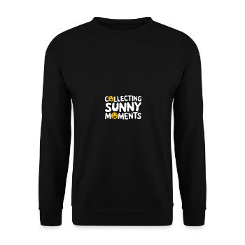 Sunny Summer Moments Vibes Summer Sun - Unisex Sweatshirt - black - Front - Alina (178cm) & Michal (187cm)