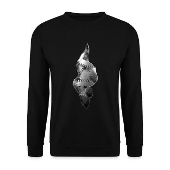 EBM, industriels, engrenages en acier - Sweat-shirt Unisexe - noir - Devant - Alina (178cm) & Michal (187cm)
