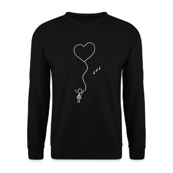 Daughter and father - Unisex Sweatshirt - black - Front - Alina (178cm) & Michal (187cm)