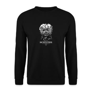 Bichon Frise Mom Dog Dogs Wilsigns - Unisex Sweatshirt - black - Front - Alina (178cm) & Michal (187cm)