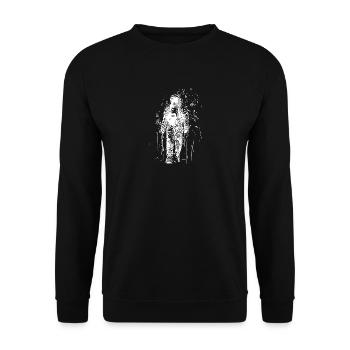 Moon Dust Walk Lonely Planet Astronaute - Sweat-shirt Unisexe - noir - Devant - Alina (178cm) & Michal (187cm)