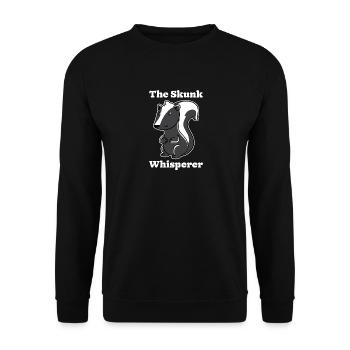 Stinktierflüsterer - Unisex Pullover - Schwarz - Vorne - Alina (178cm) & Michal (187cm)