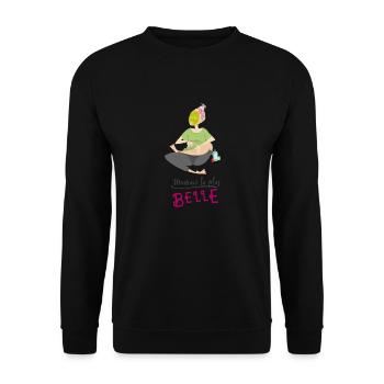 Most beautiful mom - Unisex Sweatshirt - black - Front - Alina (178cm) & Michal (187cm)