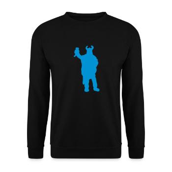 Wikinger - Unisex Pullover - Schwarz - Vorne - Alina (178cm) & Michal (187cm)