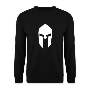 spartan helmet brandnew - Unisex Pullover - Schwarz - Vorne - Alina (178cm) & Michal (187cm)