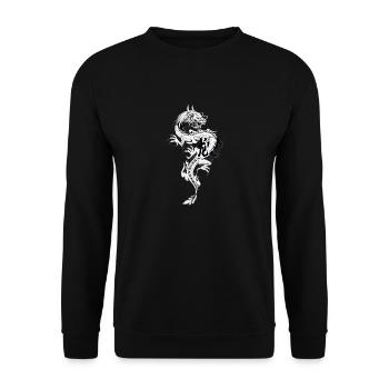 dragon - Sweat-shirt Unisexe - noir - Devant - Alina (178cm) & Michal (187cm)