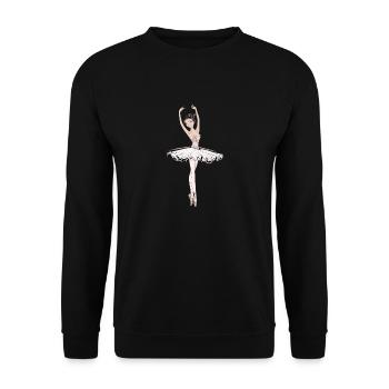 Danseur de ballet - Sweat-shirt Unisexe - noir - Devant - Alina (178cm) & Michal (187cm)