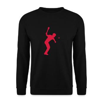 pelote basque 26042 - Sweat-shirt Unisexe - noir - Devant - Alina (178cm) & Michal (187cm)