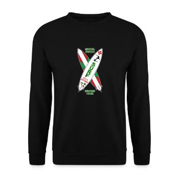 Basque surfing team 19 - Sweat-shirt Unisexe - noir - Devant - Alina (178cm) & Michal (187cm)