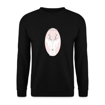 HELLO GAZELLE - Unisex Sweatshirt - black - Front - Alina (178cm) & Michal (187cm)