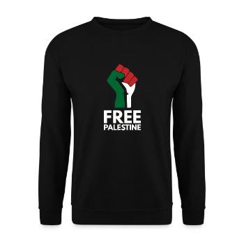 Libérer la Palestine - Sweat-shirt Unisexe - noir - Devant - Alina (178cm) & Michal (187cm)